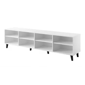 TV skriňa cama meble ASTI 200×42×52 cm biela matná