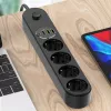 Predlžovacia zásuvka ColorWay CW-CHE44PDB — 4 zásuvky AC, 2 USB porty