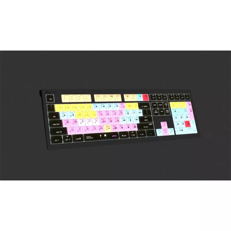 Logickeyboard Avid Pro Tools Astra 2 LKB-PT-A2M-FR klávesnica pre Mac, USB, AZERTY francúzska, čierna