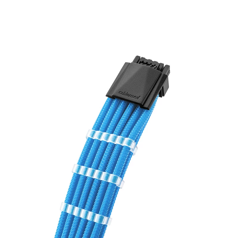 CableMod C-Series PRO ModMesh 12VHPWR na 3x PCI-e kábel pre Corsair - 60 cm, svetlomodrá