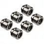 EK Water Blocks EK-Quantum Torque HDC 12 prípojka 6-balenie, G1/4, strieborná