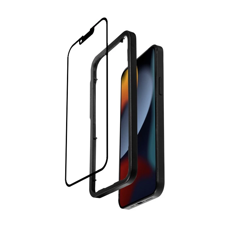 Tvrdené sklo ochrana displeja Crong pre iPhone 16e / 14 / 13 / 13 Pro — 3D plné pokrytie
