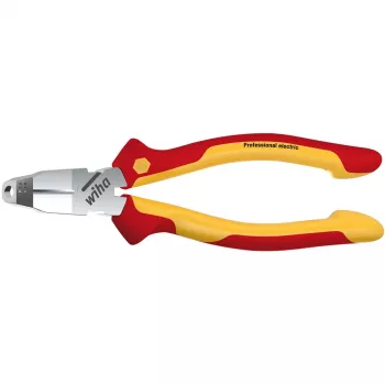 Krimpovacie/nožové kliešte Wiha TriCut inštalačné kliešte Professional electric Z 14 1 01 — strihá, odizolúva a izoluje pre časti pod napätím do 1 000 V AC