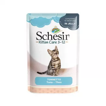SCHESIR tuniak v želé - mokré krmivo pre mačiatka - 85 g
