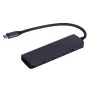 UNITEK uHUB Q4 USB hub Type-C 5000 Mbit/s sivý