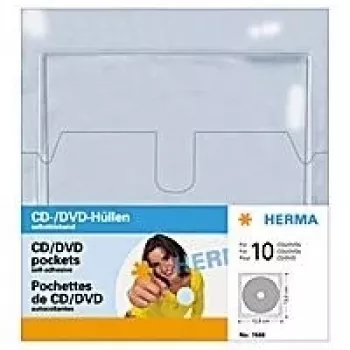 HERMA obaly na CD/DVD vrecká 129x130 mm 10 vreciek