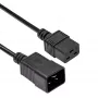 Akyga AK-UP-03 serverový predlžovací kábel IEC C20 na C19, 1,8 m, čierny