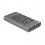 Puzdro na SSD DeLOCK 42027 sivé M.2 10 Gbit/s USB Type-C