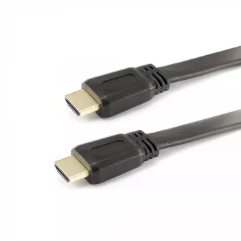 Sbox HDMI-HDMI 1.4 plochý kábel M/M 1,5 m HDMI-FLAT-15B čierny