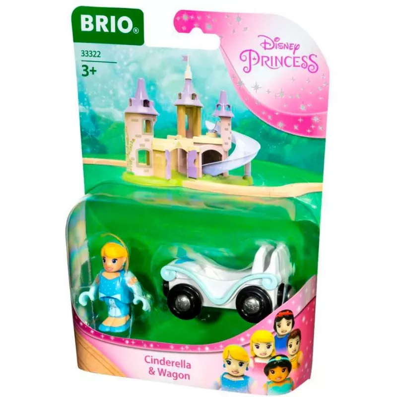 Dielik/stavebnica Ravensburger BRIO Disney Princess Cinderella & Wagen, modrá/biela, od 3 rokov