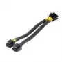 CPU napájací adaptérový kábel Akasa 8-pin na Dual 4+4-pin (AK-CBPW35-20)