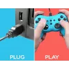 Káblový ovládač SUBSONIC SA5488-1 Neon Blue — pre Nintendo Switch, káblové pripojenie
