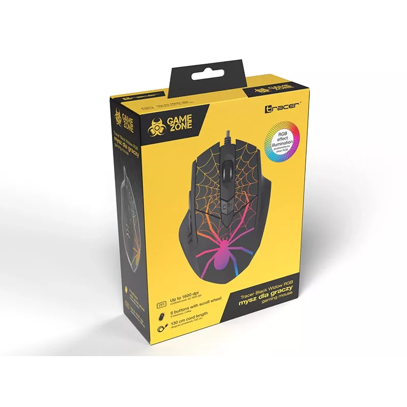 Myš GAMEZONE čierna Widow USB