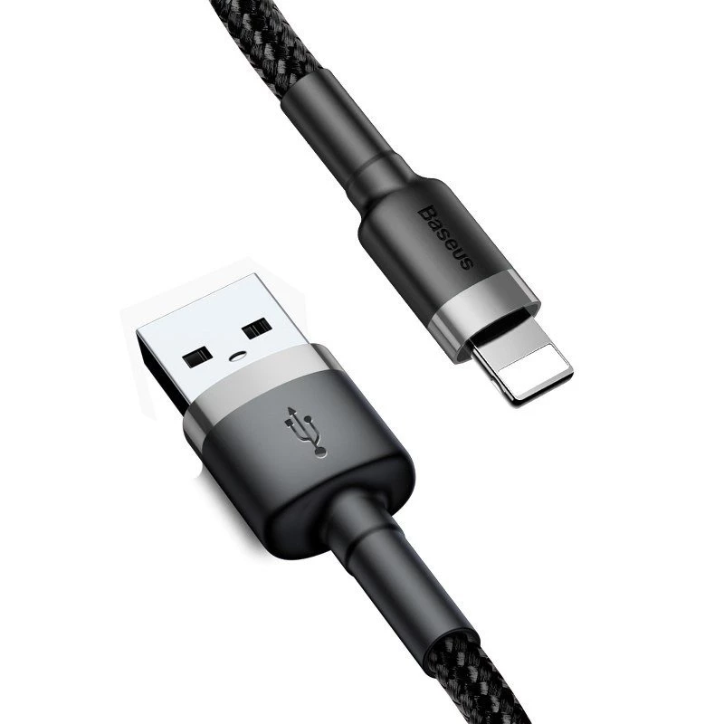Baseus Cafule USB Lightning kábel 2A 3m (čierna+sivá)
