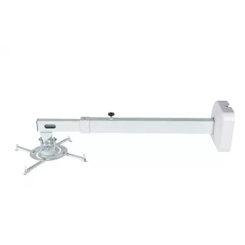 Nástenný držiak AVTEK WallMount Next 1200 — oceľ, biela, teleskopický, 360° otočný, naklápateľný ±42°, max. zaťaženie 20 kg