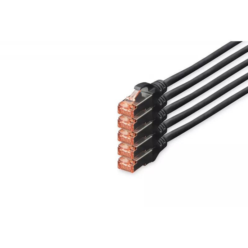 Sieťový kábel Digitus CAT 6 S/FTP RJ-45 10 m čierny