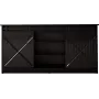Komoda 160x80x35 GRANERO čierna/čierna lesklá