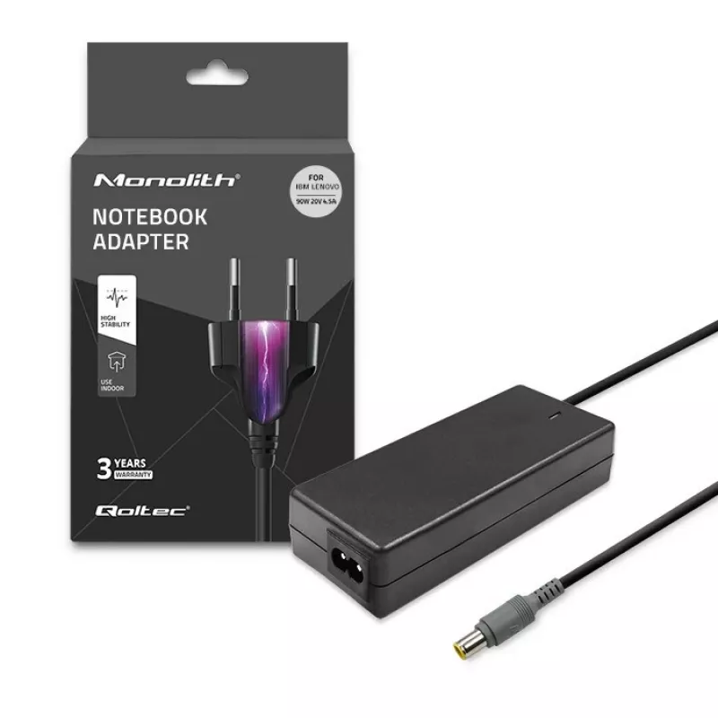 Qoltec 50093 napájací zdroj/adapter 90 W čierny