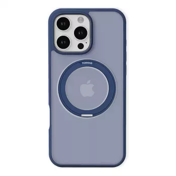 Ochranné puzdro Torras Ostand Pro pre iPhone 16 Pro, modré, tenké prevedenie