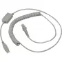 Datalogic USB kábel, špirálový USB kábel, špirálový, sivý, 2 m, vhodný pre všetky ručné skenery (90A051922)