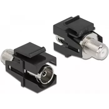 Keystone modul IEC samica na F samica čierny DeLOCK 86855