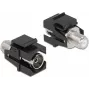 Keystone modul IEC samica na F samica čierny DeLOCK 86855