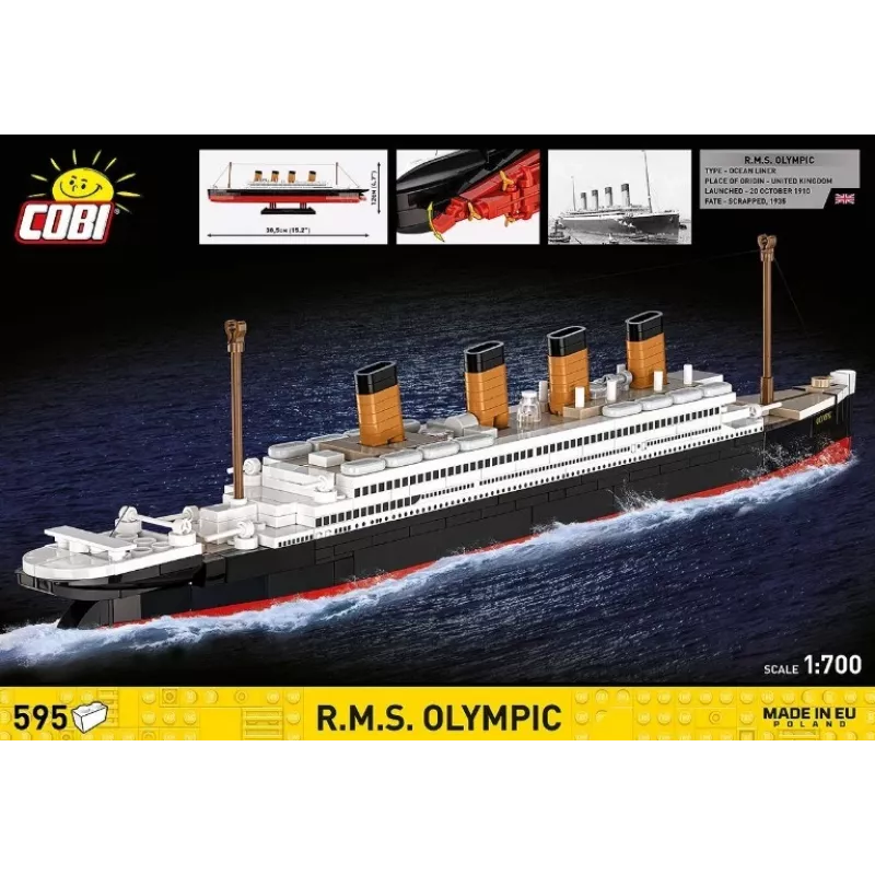 Stavebnica Cobi Blocks R.M.S. Olympic 59 blokov — 59-dielna modelárska sada