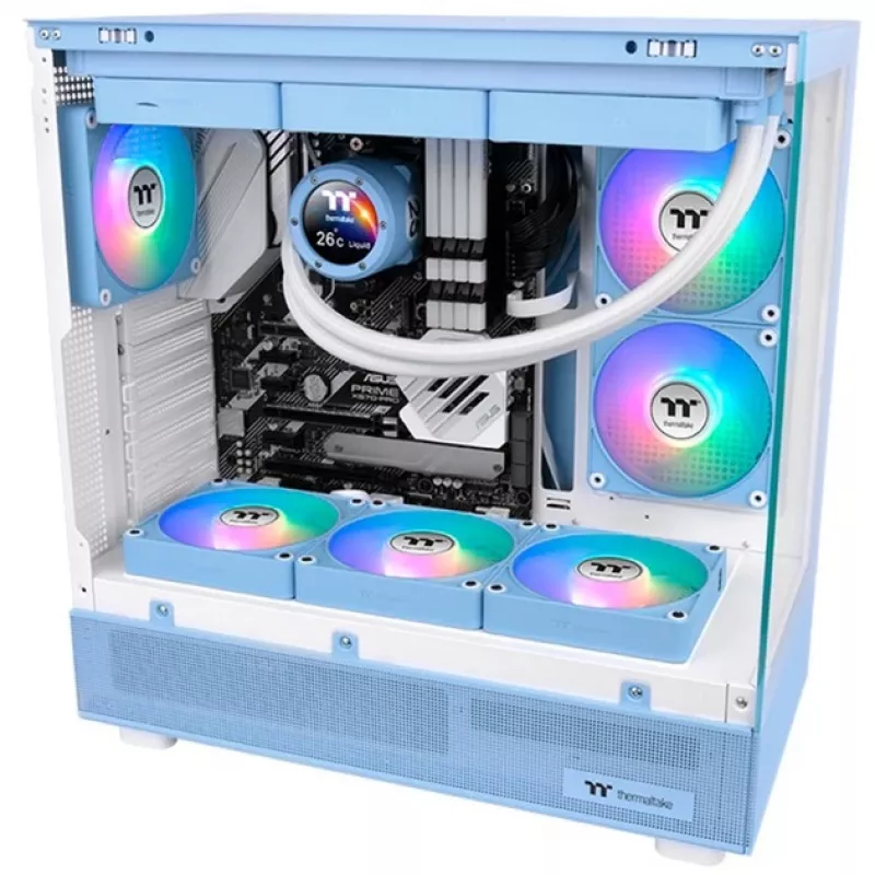 Thermaltake CT140 EX Reverse ARGB 140mm skriňový ventilátor 3 balenie hortenzijová modrá