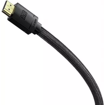 HDMI kábel Baseus CAKGQJ01 2 m, HDMI Type-A konektor samec–samec, HDMI 2.1, čierna/strieborná