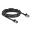 Sieťový kábel DeLOCK RJ45 Cat.8.1 F/FTP tenký Pro 5 m čierny