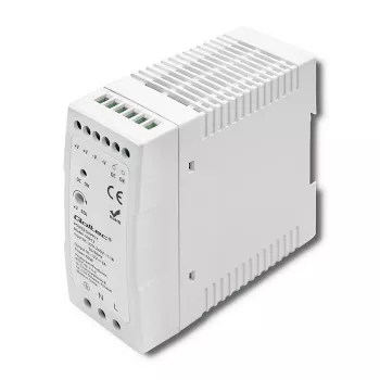Qoltec DIN lištový napájací zdroj | 60W | 12V | 5A | biely | tenký