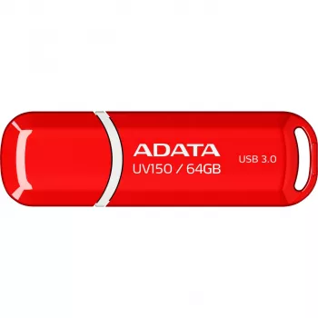 USB kľúč ADATA DashDrive UV150 64 GB, USB Type-A 3.2 Gen 1, Červená, s krytkou