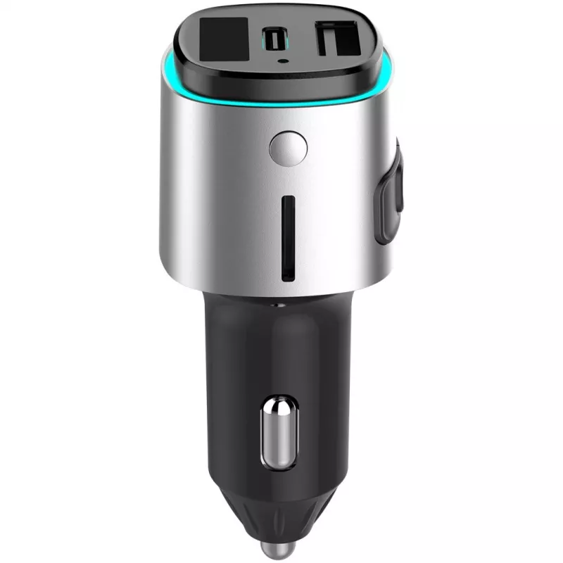 FM vysielač 4smarts 456201 zapaľovač čierna strieborná AM FM Bluetooth