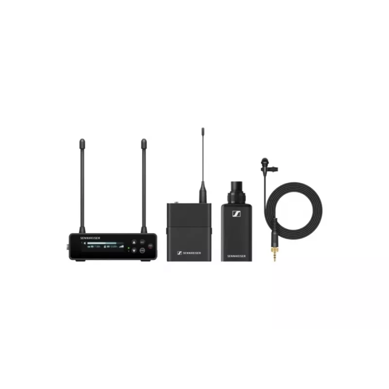 Sennheiser EW-DP ENG SET (R1-6) - kamera sada s plug-on vysielačom a miniatúrnym vysielačom s ME 2 mikrofónom, 520–576 MHz