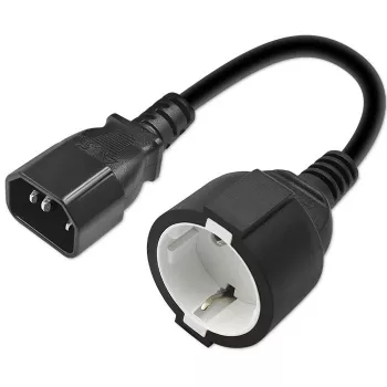 Napájací adaptér QOLTEC 53906 IEC 320 C14 na SCHUKO 16A 250V