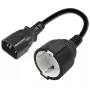 Napájací adaptér QOLTEC 53906 IEC 320 C14 na SCHUKO 16A 250V