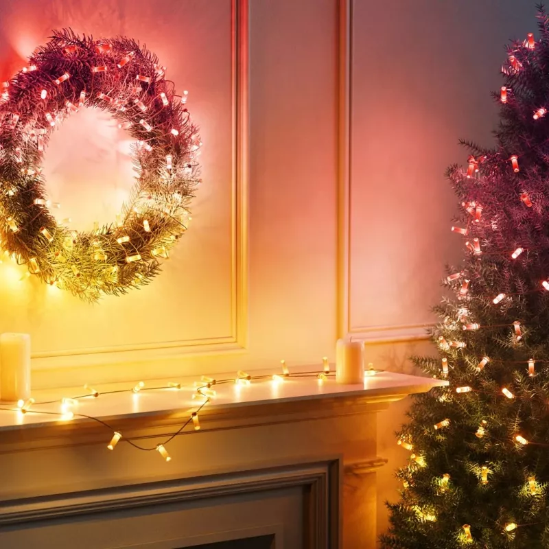 Twinkly Candies LED vianočné sviečky na stromček TWKC100RGB-T 6 m tvar sviečky