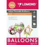 Lomond atramentovo tlačiteľné balóny A3+, 9 listov (guľa/srdce/hviezda) obojstranné