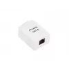 LANBERG zásuvka RJ-45 OU6-0001-W, Cat6, biela