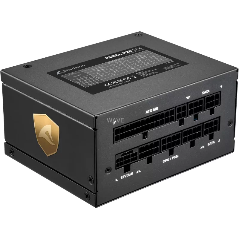 Sharkoon Rebel P20 SFX napájací zdroj 850 W 24-pin ATX čierny