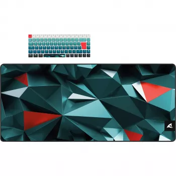 Klávesnica Sharkoon SKILLER SGK50 S3 Design Bundle D1 sivo-zelená červená — káblová herná klávesnica, kompaktný layout