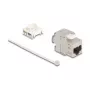Delock 90723 Keystone modul slim RJ45 na LSA Cat.6A, tienený, 180 stupňov, bez náradia