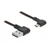 USB kábel DeLOCK EASY-USB 2.0 Type-A na Micro-B konektor samec 0,5 m čierny