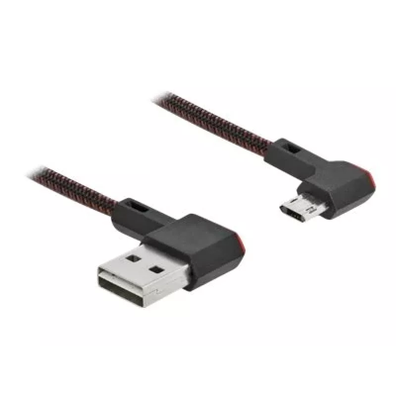 USB kábel DeLOCK EASY-USB 2.0 Type-A na Micro-B konektor samec 0,5 m čierny