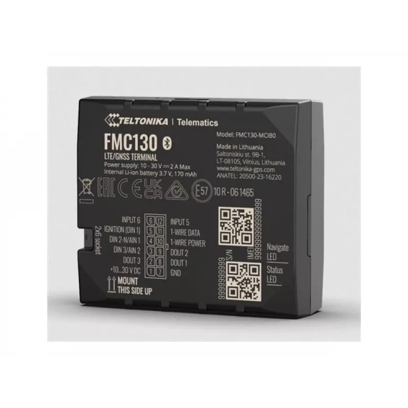 GPS Tracker Teltonika FMC130 Auto Čierny 2,4GHz Wi-Fi 802.11b/g/n