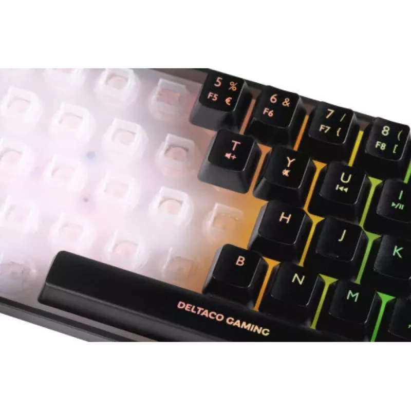 Deltaco herná klávesnica DK240 mini 60% USB, RGB čierna