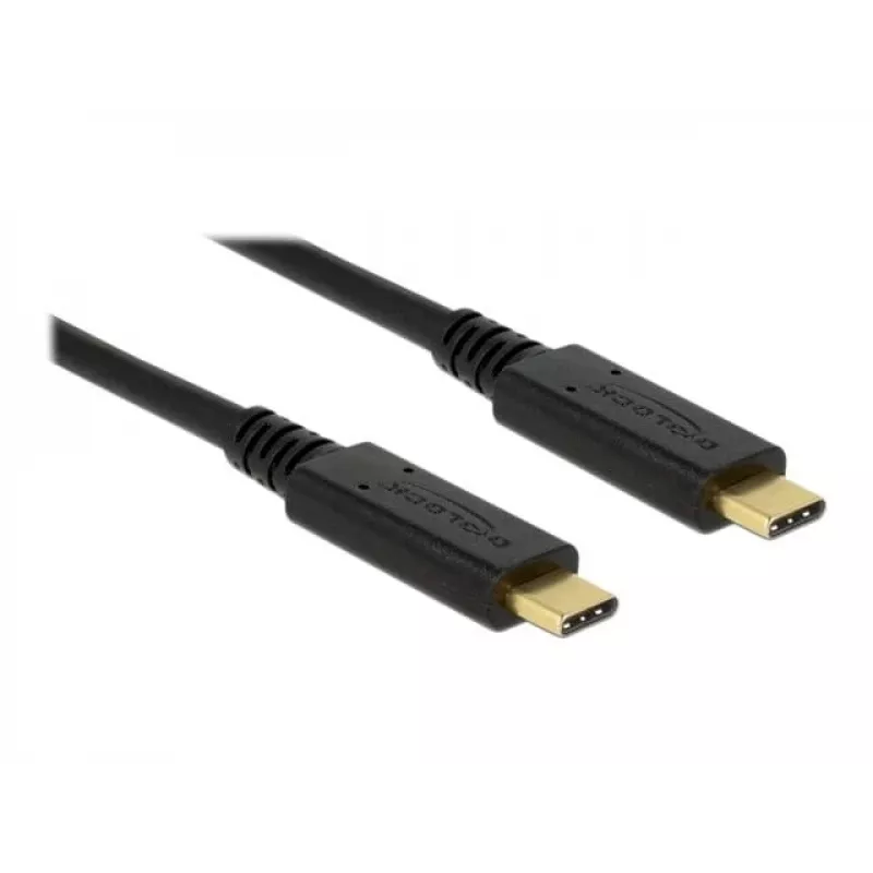 USB kábel DeLOCK 83042 USB 3.2 Gen 2 0,5 m USB C čierny
