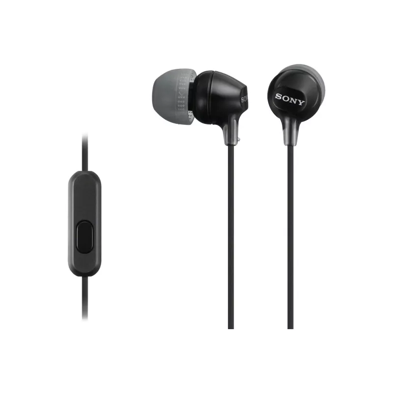 Sony MDR-EX15AP, Káblové, 8 - 22000 Hz, Hovory/Hudba, 3 g, Headset, Čierna