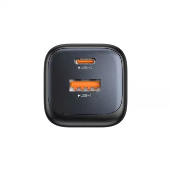 Nástenná nabíjačka Unitek P1128ABK01-EU – 2-portová GaN USB‑C & USB‑A, celkovo 20W, čierna