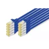 Prepojovací kábel DIGITUS CAT 6A S/FTP DK-1644-A-010-B-10, 1 m, modrý, 10 ks